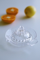 80 vintage time export Japanese and Korean lemon juicer crystal glass Juice Bowl manual juicing plate