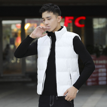 2021 autumn and winter New thick shoulder waistcoat slim slim slim sports leisure short sports warm coat men