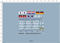 Ship Model 1:108 Harbour Tug Boat Special Water Stickers(64337)
