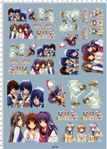 Car model CLANNAD town family (pain car stickers)Universal logo special water stickers(90193)