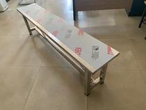 Stainless steel long stool bathroom locker room leisure bench hospital workshop stainless steel strip stool for shoe stool