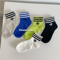 Childrens socks summer thin cotton boys letter socks boys boys Korean tide socks