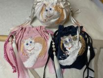 Xuanchen Pavilion Zaizai original bag antique embroidered messenger handbag without shoulder strap tassel Clearance