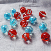 Transparent Seven Colored Glass Ball Marbles Beads Glass Round Ball Slip Ball Marbles Fish Tank Flower Pots Decorative Poons