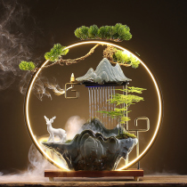 Lucky water ornaments Creative rockery fountain circulation humidifier Ceramic Home office desktop opening gift