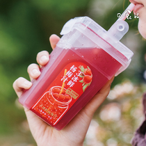 Solar eclipse chilled Bayberry juice 380ml * 6 bottles of sour plum soup fresh fruit and vegetable juice Net red iced sour plum juice drink