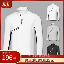 GOLF windbreaker autumn winter mens coat black windproof warm GOLF White size outdoor sports jacket men