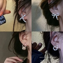 Advanced sense ins girl earrings 2021 New Tide exquisite personality earrings Korean temperament Net red earrings female