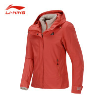 Li Ning sports three-in-one sports windbreaker set women outdoor series anti-splashing hooded sportswear AWBP008