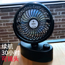 Remax automatic shaking head electric battery small electric fan Mini rechargeable mute office desk plug Portable desktop small electric fan usb desk fan Desktop small fan Student dormitory