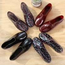 Promotion Spring Autumn Fashion Rain Boots Low help Womens labor Pays Kitchen Short Barrel Shallow Mouth Waterproof Non-slip Working Plastic Water Shoes
