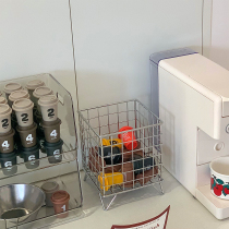 Nordic Iron Collection Factory Cosmetic Capsule Capsule Coffee Collection Box Desktop Access Basket