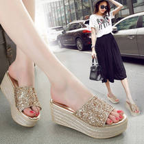 Europe Station 2022 Summer Slippers with Slippers and Slippers Light - heel slippers on the beach shoes
