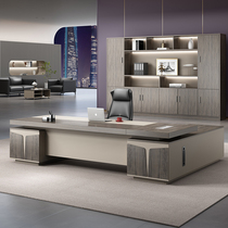 Bilateral cabinet boss desk simple modern president table manager in charge of computer desk and chair combination single large class table