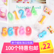 100-pack Digital Candles Birthday Cake Decoration Smoke-free small candles Childrens creative Romantic party candles