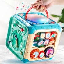 Xinjiang baby toys childrens hand clapping drum hexahedron puzzle music baby bilingual early education 0-1-2 years old