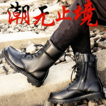 Autumn and winter ultra-light combat boots training training boots tactical boots male high security boots land war Boots Black security boots