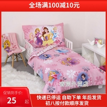 Foreign trade original single snow white kindergarten bedding set children bed bed hat pillow bedding set
