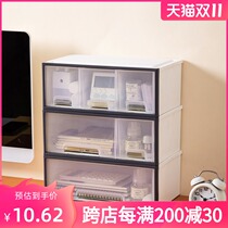 Multi-layer desktop drawer storage box drawer type storage box table storage rack desktop storage cabinet large storage rack