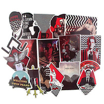 18 Twin Peaks stickers Suitcase Skateboard Refrigerator Laptop Book Doodle cartoon PVC Waterproof stickers