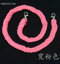 Punk mens pants chain personality Korean version of the wide female waist European and American Korean version of the rope pants chain Japanese and Korean chain fluorescent pink