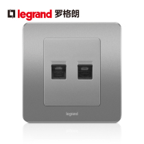 Legrand switch socket panel Yidian alcohol sand steel six types of computer telephone gigabit VOIP type 86
