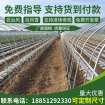 Greenhouse steel pipe skeleton Greenhouse Vegetables Pig breeding Chicken duck cow Full set of elliptical pipe conjoined steel frame accessories