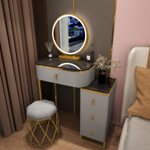  Makeup table Small bedroom Modern simple dresser High-end sense light luxury multi-function storage cabinet integrated makeup table