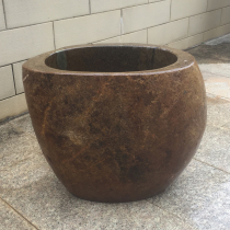 Courtyard cobblestone mop pool natural stone mop pool balcony removable Pier pool outdoor garden wash basin