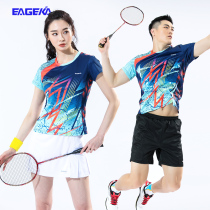 Eagle Elkai badminton suit suit women fashion Sports mens short sleeve table tennis volleyball skirt quick-dry tennis shorts