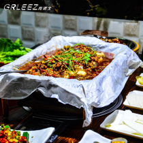 GRLEEZ grilled fish paper paper wrapped fish special paper on top of roasted fish thickened commercial oil-absorbing silicone oil baking barbecue barbecue paper