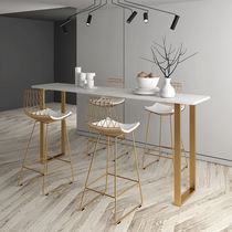 Nordic simple marble bar table and chair home wall table bar Coffee Net red milk tea shop table and chair