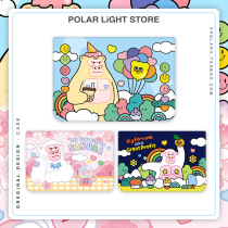 Aurora strawberry milk tea Sakura Daji Giant ape Suitable for Apple macbook liner bag air13 computer protective cover