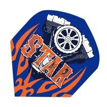 Three-piece set ONE80 ROCK STAR series Blue standard square dart feather) Dart wing) Dart tail