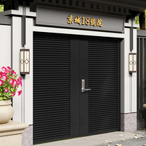 Wrought iron villa gate courtyard door courtyard door single double Open Wall yard door country outdoor garden small iron door custom