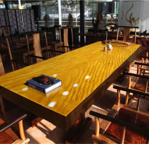 African huanghuali large plate table solid wood log mahogany spot boss office meeting table tea table tea table coffee table