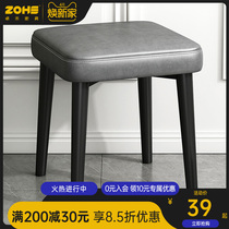Modern minimalist dining table round stool small stool for home light lavish stool Stacked Square Bench bench Creative Chair Living Room