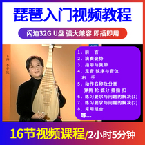 Pipa introductory teaching video U disk Li Jingxia zero basic primary self-learning tutorial beginner teaching non-DVD