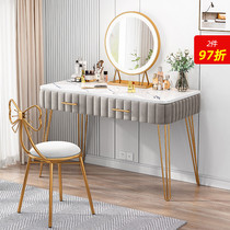 Dressing table bedroom light luxury Net red ins Wind storage cabinet integrated dressing table modern simple small makeup table