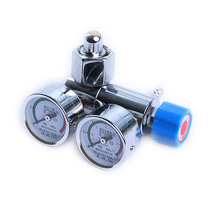 Oxygen cylinder double-gauge pressure reducing valve oxygen tank cylinder pressure gauge valve flow meter valve switch accessories pressure reducer
