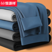 Hengyuan Xiang Man Develvet fever No-dent autumn pants beating bottom inner wearing tight gush trousers big code warm and warm lining pants winter
