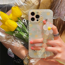 Play Win Korea ins Fresh Green Flower Bracelet Strip 11 12Pro Max Apple X XS XR SE mobile phone case iPhone7p female 8plus silicone