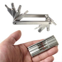 XON minimalist ultra-thin is smaller than credit card 8-function business card type bicycle tool set