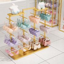 Net red bra shop design underwear shelf underwear mall double-sided hanging shorts iron art Zhongdao display shelf