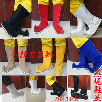 Ancient Clothing Boots Male Black Woman White Hanfu Shoes Bow Boots Qing Dynasty Official Boots Soap Boots Chinese Wedding Shoes Shadow Building Ancient Dress Shooting