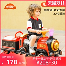 Train to sit people remote control children electric car men some childrens toys four-wheel-drive vehicles two-seater baby car battery