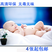 Cute baby poster Baby wall chart Pregnant women prepare for pregnancy Beautiful baby painting pictures Big prenatal photo wall stickers