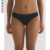 Oysho 2 dress black seamless comfortable and breathable mid-waist half-wrapped hip underwear 32711565800
