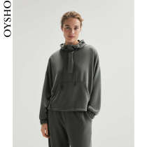 Oysho Half-zip Modale Sport Lianhood Loose Jacket Hooded Coat Lady 31797788374