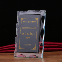 Popular business crystal authorization brand custom creative medal spot certificate appointment letter franchise book souvenir custom